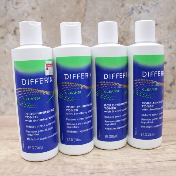Differin Witch Hazel Toner for Face, Pore-Minimizing Skin Toner Bundle Of 4 New - Picture 2 of 5
